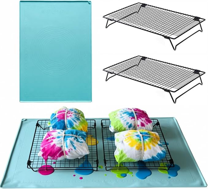 ​​Tie Dye Kit with 2 Steel Folding Brackets & Non-Slip Pad, Professional Tie by VEOOKOfficeSupplies