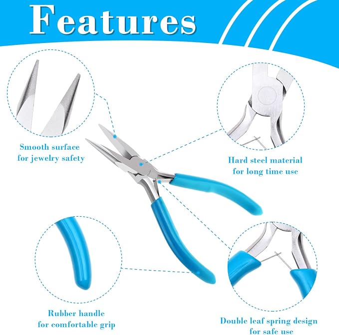 shynek 4pcs Jewelry Pliers Tools Kit - Image 5