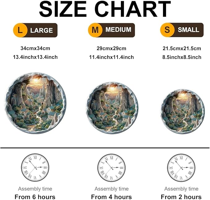 Wooden Puzzles Adults, 3D Cave Forest Puzzle 200 Pieces, Unique Animal Shaped - Image 4