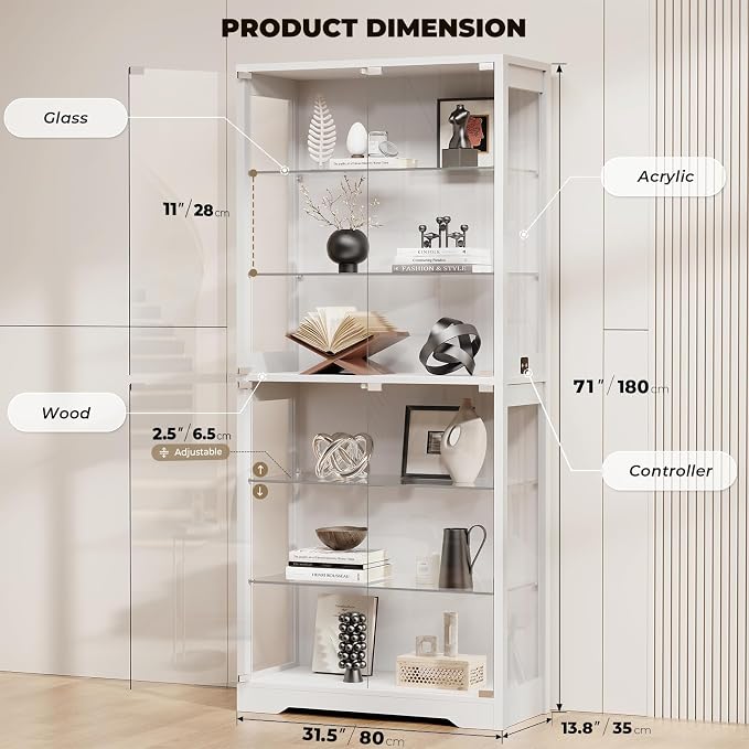 BROTTAR 6-Tier 71" Display Cabinet - Image 2