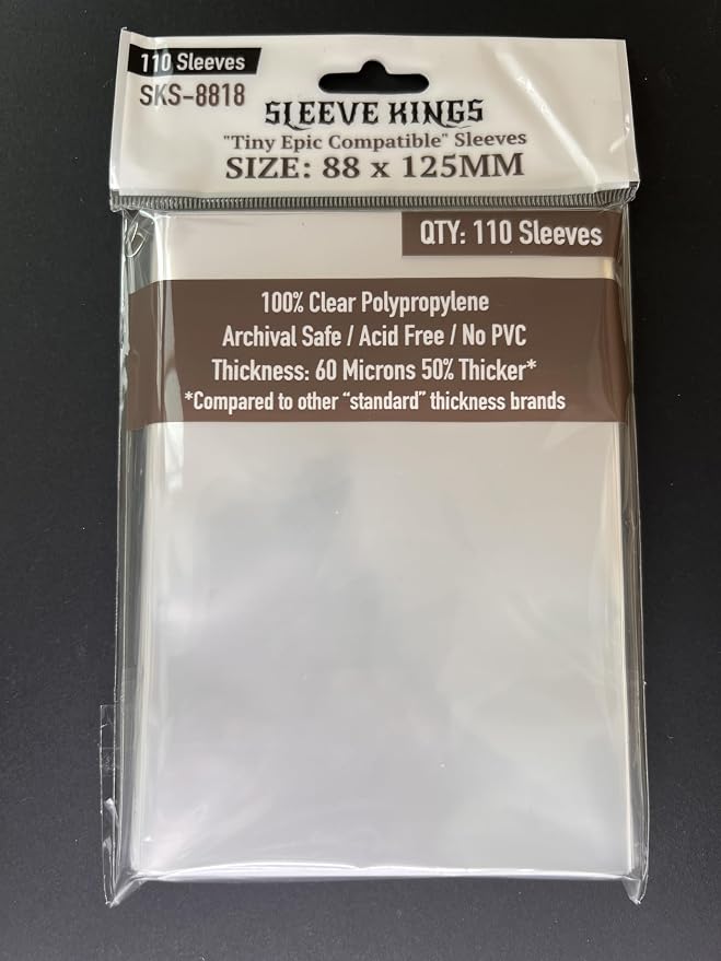 Sleeve Kings Tiny Epic Compatible Sleeves 88 X125 mm - Image 3