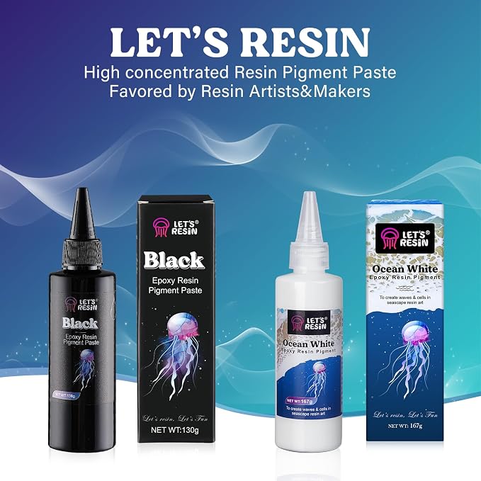 LET'S RESIN Black Epoxy Resin Pigment Paste, 100ml High Concentrated | Epoxy - Image 8