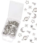 PENTA ANGEL Cosmos Themed Resin Fillers Charms Beads 42Pcs Gold Alloy Star Moon by PENTA+ANGEL
