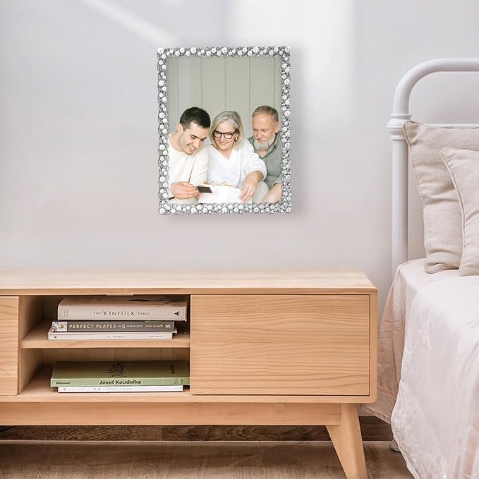 DIKAR 8x10 Picture Frame with White Pearls as Wedding gifts, Wedding Picture - Image 7