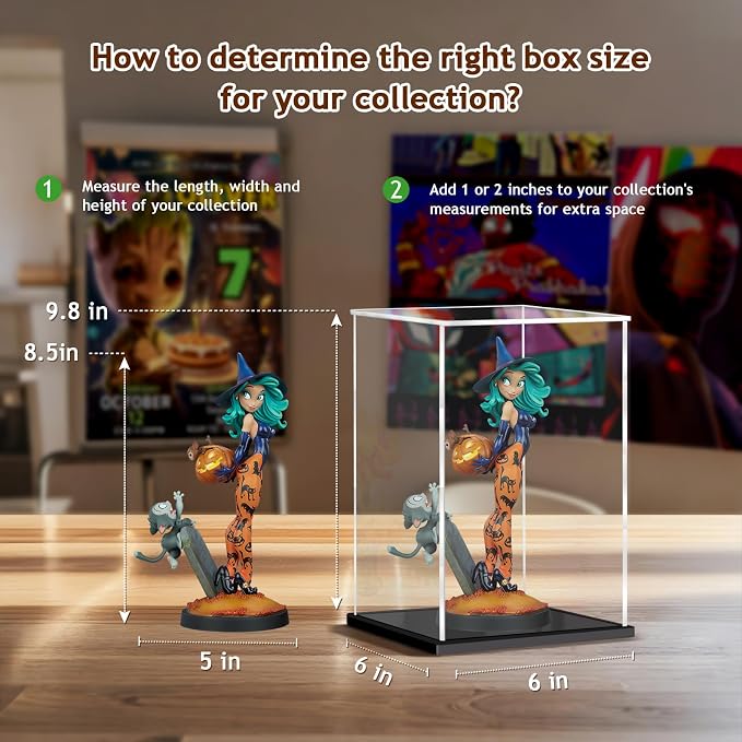 Acrylic Display Case for Collectibles Assemble Clear Display Case for Figures - Image 5