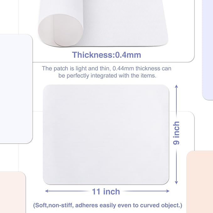 Canvas Repair Patch 9×11 Inch 3Pcs Waterproof Self-Adhesive Fabric Repair Patch for Tents,Boat Cover,Pop Up Canopy,Patio,Bags,Car Seats,Sofas,Furniture Cover(Navy)