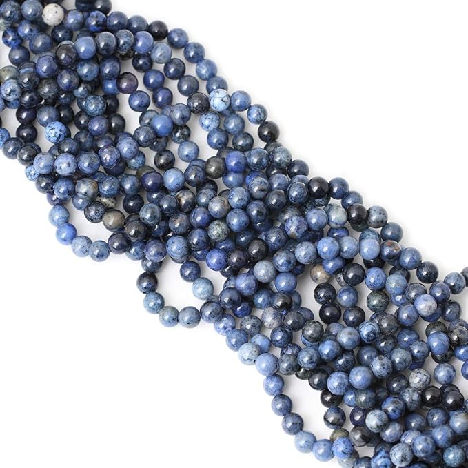 60PCS 6mm Natural Dumortierite Gemstone Round Loose Stone Beads - Image 4