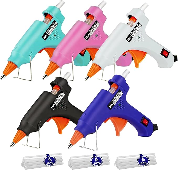 Hot Glue Gun Kit: Mini Hot Glue Gun and Sticks Set by OUREPOCA