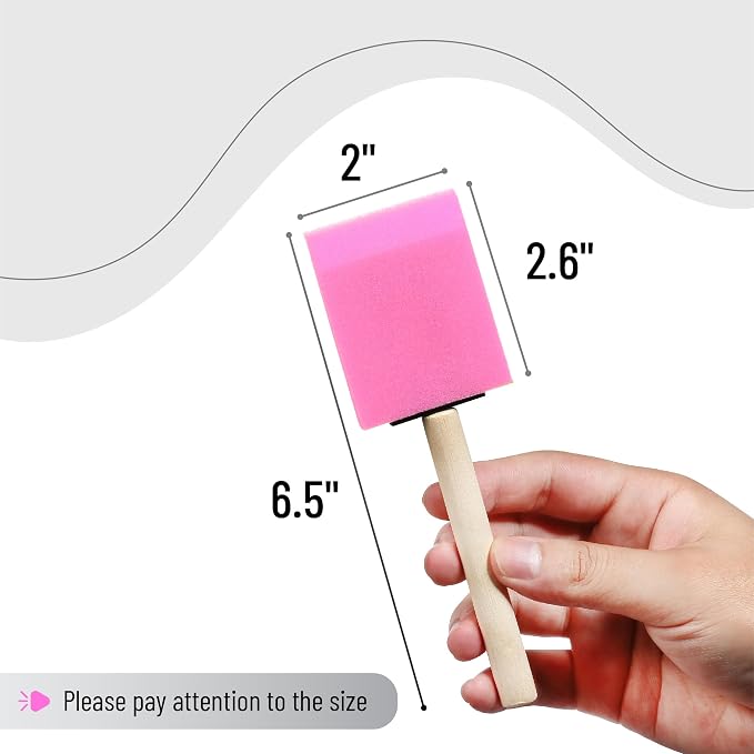 Bates- Foam Paint Brushes, 16 Pack - Image 3