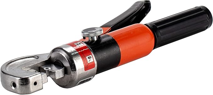 10 Ton Hydraulic Cable Crimper Hand Tool for 1/8, 3/16 Stainless Steel Cable Railing Fittings, Heavy Duty Head, Come with 8 Pairs Dies and Cable Cutter