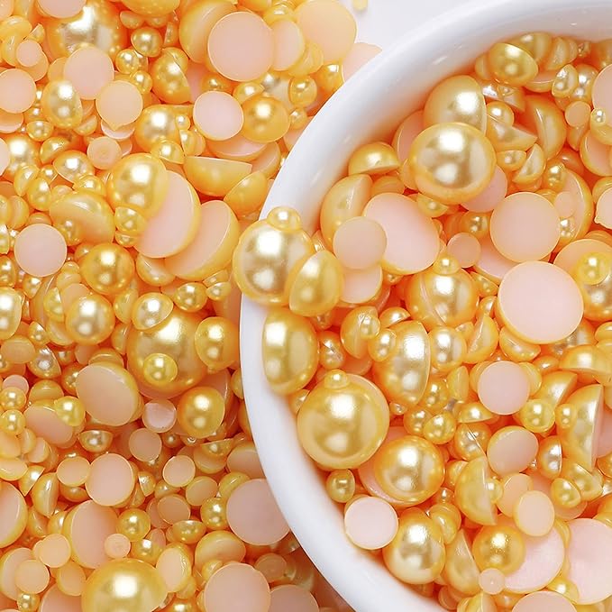 5600PCS Half Round Pearls Flatback Imitation Pearls - Image 3
