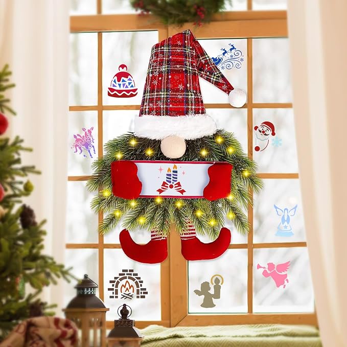 72 PCS 3x3 Inch Christmas Stencils - Image 6