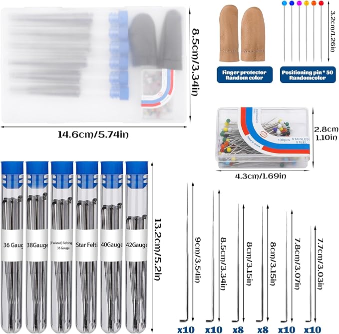 Fadoub 114 PCS Needle Felting Needles Kits, Wool Felting Needles Supplies - Image 2