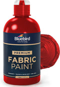 BLUEBIRD Fabric Paint, Blood Red, 16.9 Fl Oz, Permanent Fabric Paints by BluebirdArts