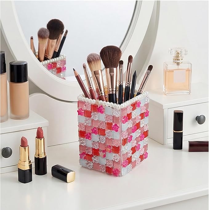 shuielai Mosaic Pen Holder Kit, Acrylic Tile Craft Set Creates Desk Organizer - Image 7