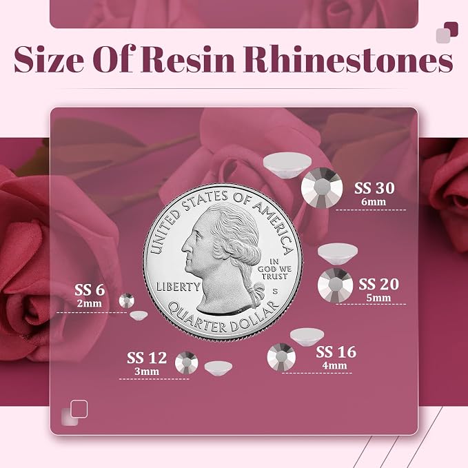 4000PCS 5mm Resin Rhinestones Bulk - Image 3