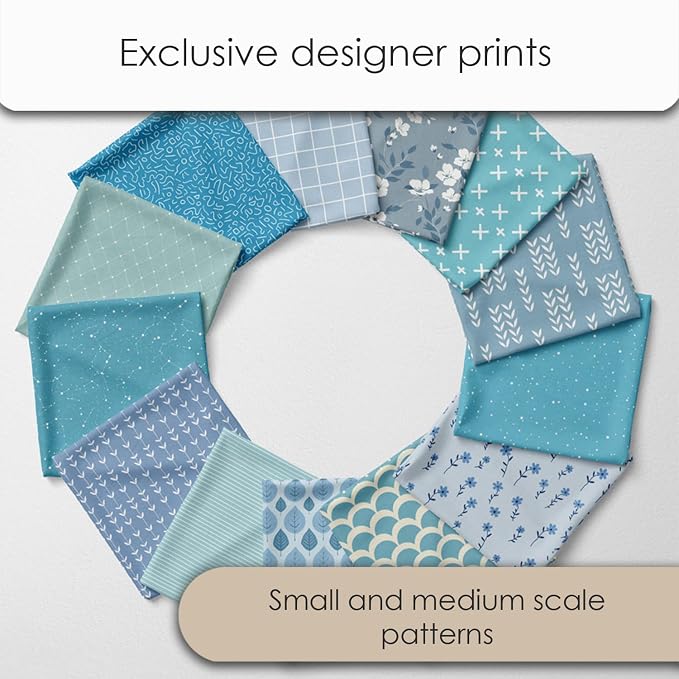 Cotton Satin Patchwork Fabric Panel – 35 Designs, 20×20 cm Squares, Single - Image 3
