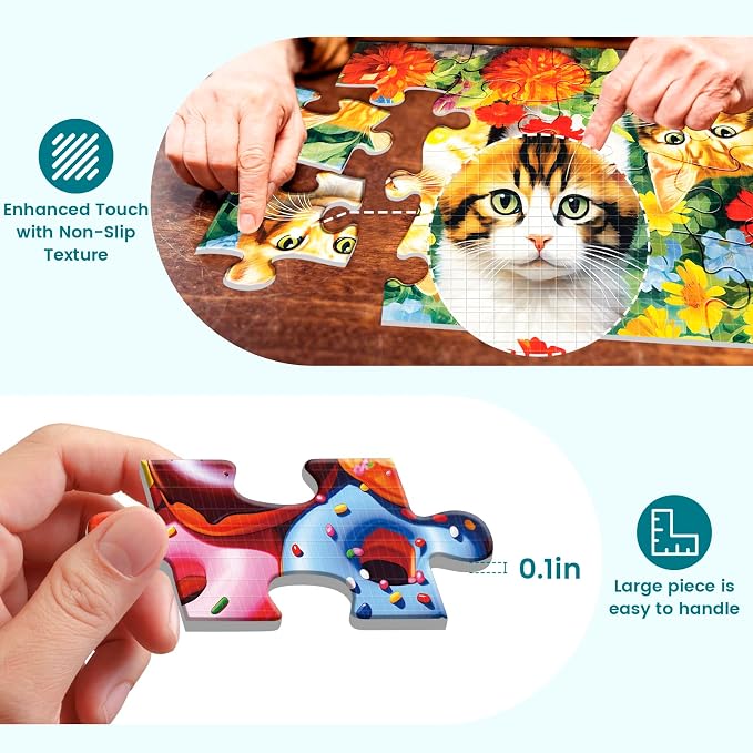 6 Packs 16 Piece Large Piece Jigsaw Puzzle Dementia Alzheimer's Products and - Image 3