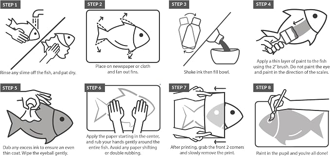 Iko Print Gyotaku Fish Printing Art Kit - Image 3