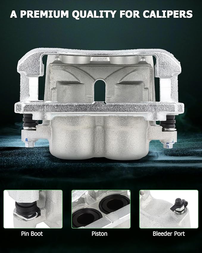 SCITOO Front Left+Right Brake Calipers With Bracket 18-B4974 18-B4975 Compatible For Ford For F-150 2005-2009 For Lincoln Mark LT 2006-2008