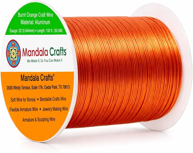 Mandala Crafts 22 Gauge Anodized Aluminum Craft Wire by MandalaCrafts