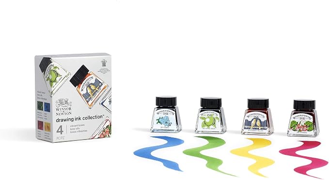 Winsor & Newton Drawing Ink, 14ml Bottle, Sunshine Yellow - Image 4