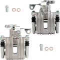 cciyu Rear Left & Right Brake Calipers Assembly w/Bracket 19B2109 19B2108 1998-2001 For Audi For A4,1998-2004 For Audi For A6,1998-2005 For Volkswagen For Passat
