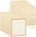 Kathfly 12 Pcs 8 x 8'' Wood Panel Boards, Unfinished Wood Canvas Panels by Kathfly