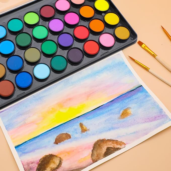 Artecho 36 Colors Watercolor Paint Set - Image 5