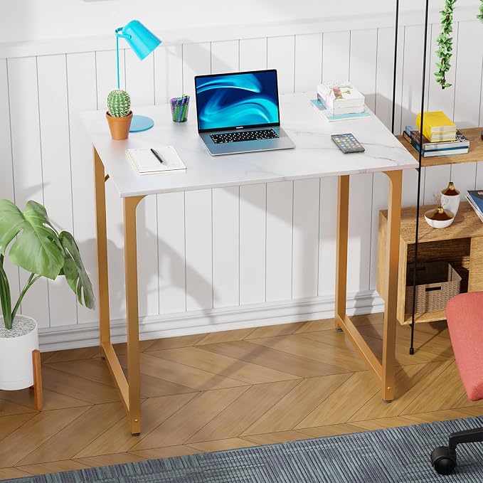 PayLessHere | 32 Inch Computer Desk | White Gold | Office Desk - Image 7