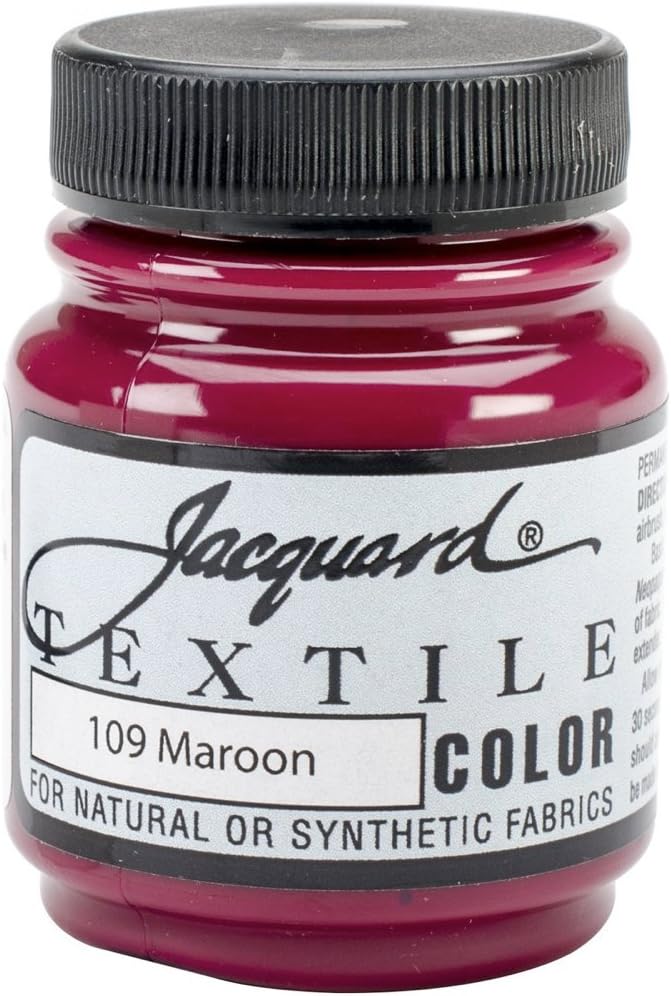 Jacquard Textile Paint 2.25 Oz Maroon by Jacquard