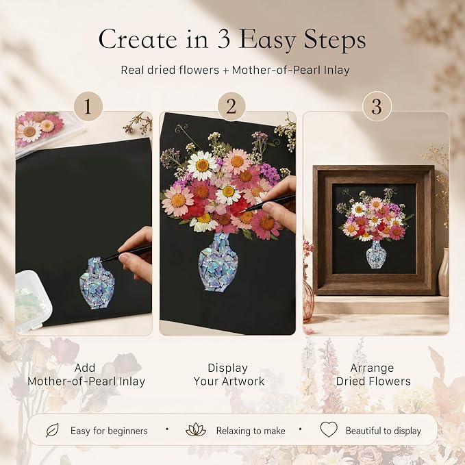 Framed Dried Flower DIY Craft Kit - Image 6