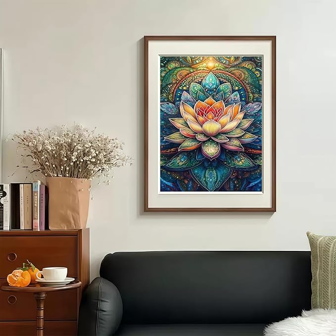 CHWGLFGG Mandala Lotus Diamond Painting Kit - Image 5