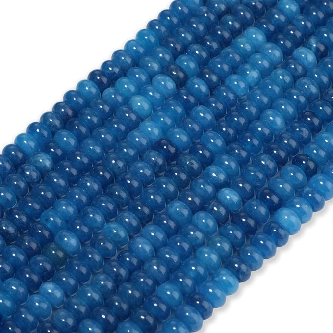 Songxi 5x8mm Natural Kyanite Stone Rondelle Beads, Gemstone - Image 2