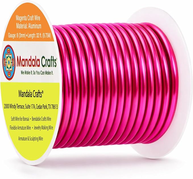 Mandala Crafts 8 Gauge Anodized Aluminum Craft Wire by MandalaCrafts