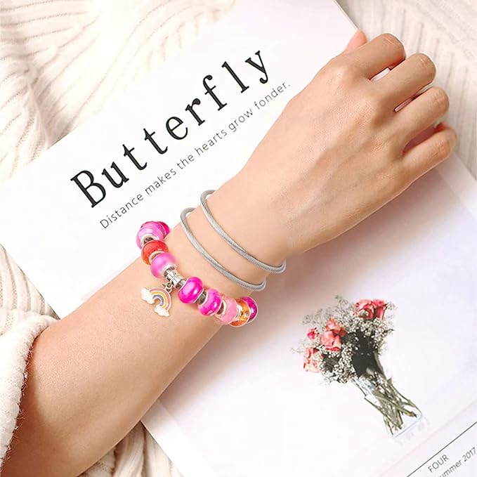 ZYEHXED 20Pcs Snake Charm Bracelet Expandable Elastic Bangle Bracelets - Image 5