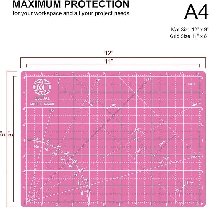 KC GLOBAL A4 Self-Healing Cutting Mat - Image 2
