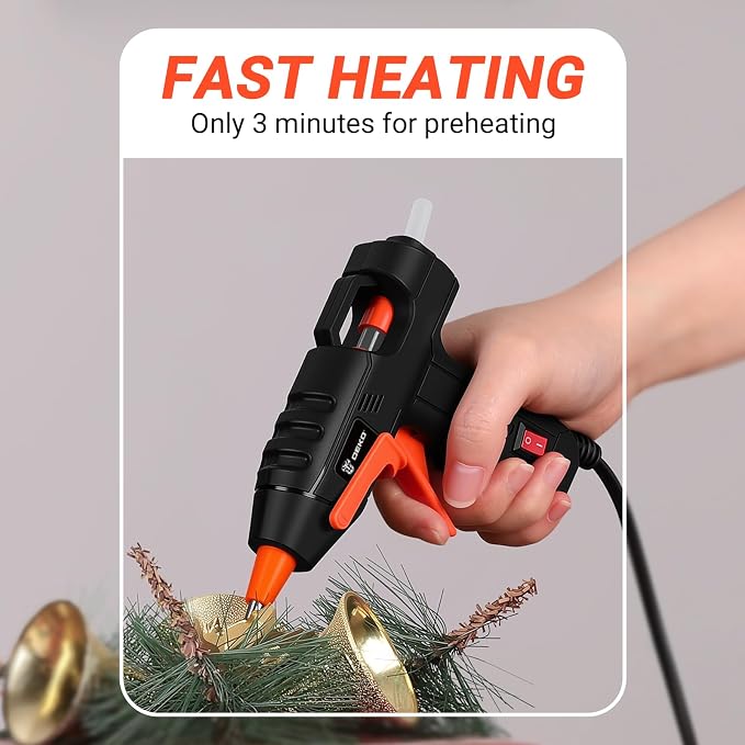 Mini Hot Glue Gun Kit：DEKOPRO 20Watt High Temp Glue Guns Tool - Image 3