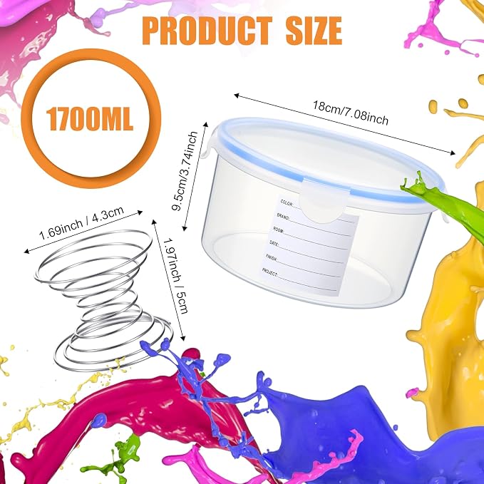 Remerry 8 Sets Paint Container - Image 4