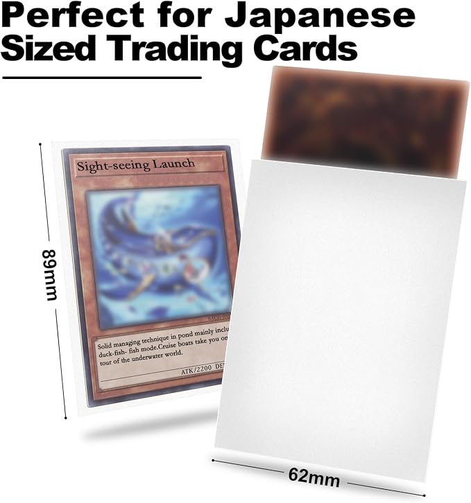 White Card Sleeve 200 Pack Compatible - Image 2