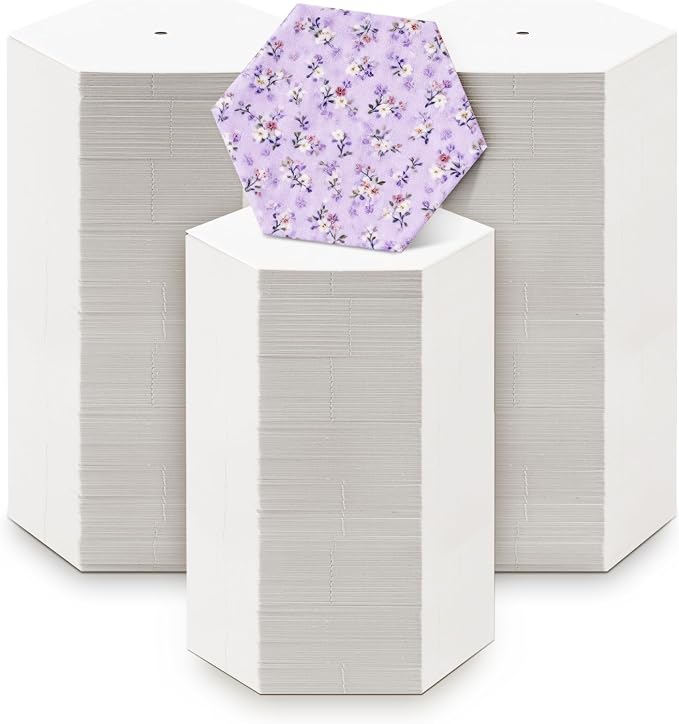 800 PCS Hexagon Piecing Paper Templates, 1.5" White Paper templates, Quilting by Neworkg