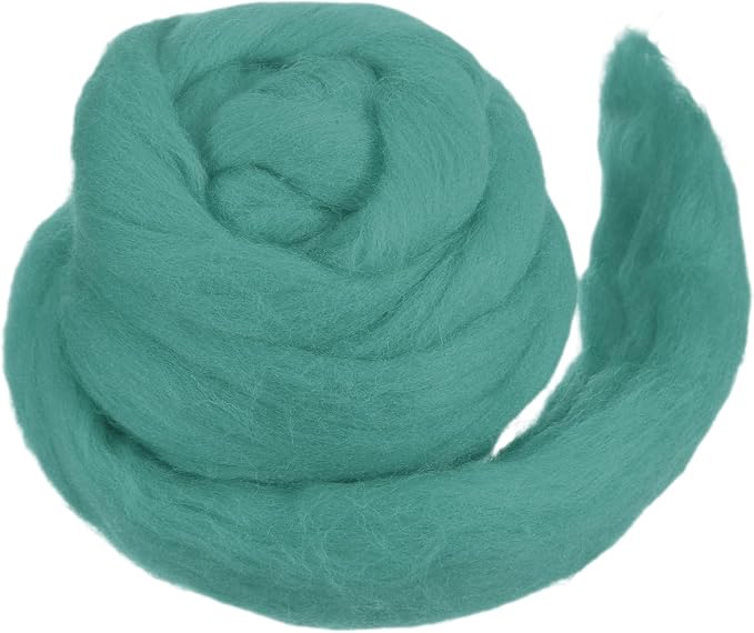 MECCANIXITY Wool Roving Yarn Soft Felting Wool 50g/1.76oz Pure Chunky Roving by MECCANIXITY