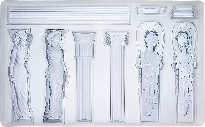 Art Mold for Polyclay Air Dry Clay Plaster, Decorative Column and Sculpture - Image 3