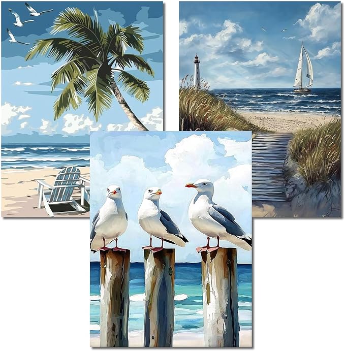 PHANTASYART 3 Pack Paint by Numbers Kit by PHANTASYART