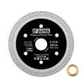 DT-DIATOOL Diamond Tile Blade 3-3/8" (85mm) Cutting Porcelain Tile Ceramic Marble Granite Circular Saw Blade with X Mesh Segment Arbor 10mm-15mm
