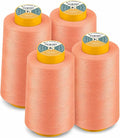 AK TRADING CO. 4-Pack Dark Peach All Purpose Sewing Thread Cones of High by Fabrics%7CEventDecor%7CCrafts%7CUpholsteryFoam