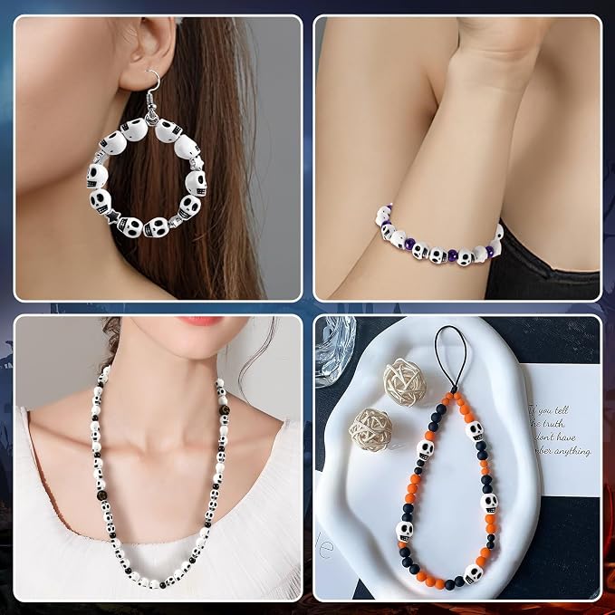 Augshy 700 Pcs Halloween Skull Beads - Image 7