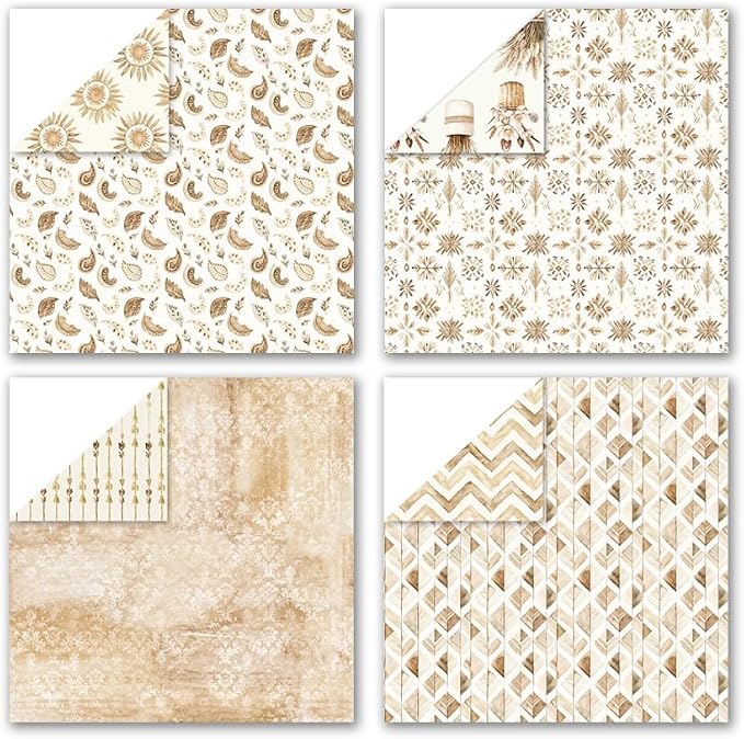 Scrapbook Paper & Scrapbooking Supplies, Boho 6x6 Double-Sided Patterned - Image 3