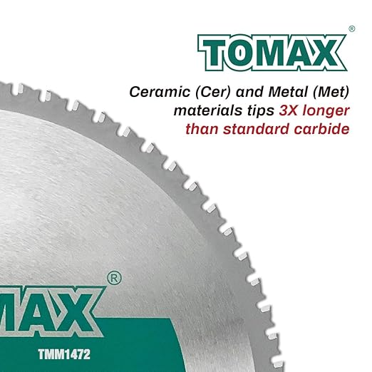 14 Inch 72 Tooth Industrial Level Steel and Ferrous Metal Saw Blade with 1 Inch Arbor