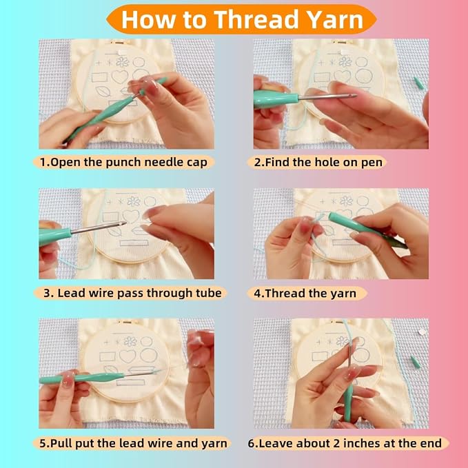 DIY Punch Needle Kits Cute Cartoon Boxer Dog - Image 4